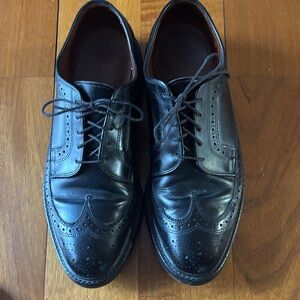 Allen Edmonds Black Leather longwing Wingtip Oxfords